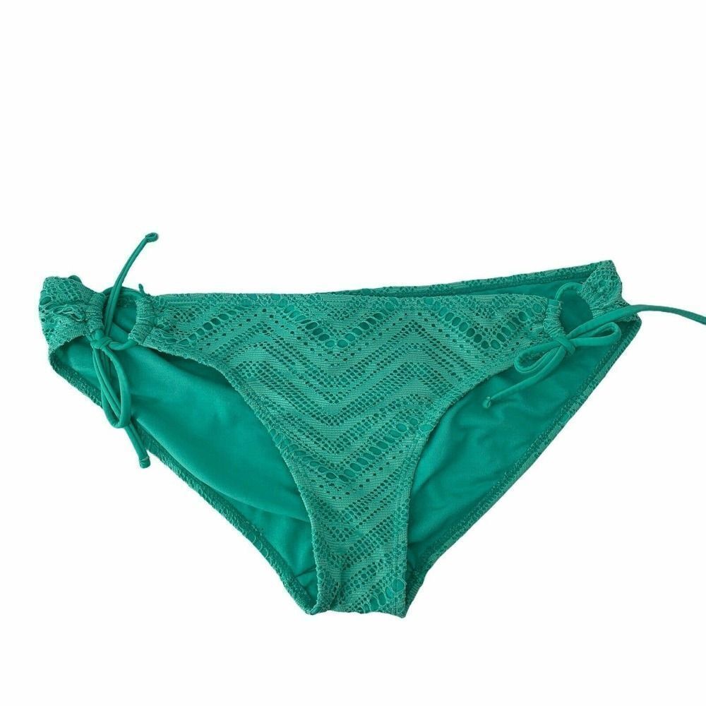 OP Seafoam Green Bikini Bottom Side Tie Large